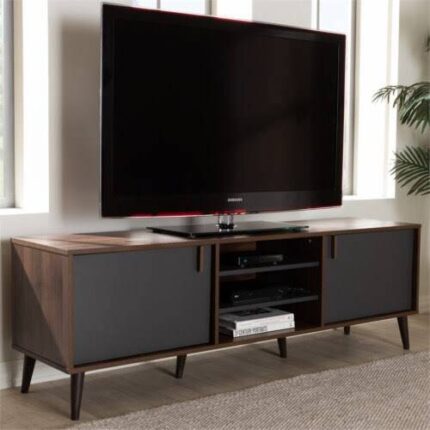 Dark Wallnut 6FT Modern TV Stand