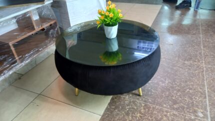 Glass Top Centre/Coffee Tables (black)