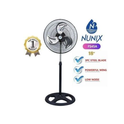Nunix Free Standing Fan- 18" Inch