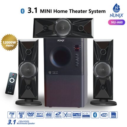 Nunix 3.1 Mini Home Theater System NU-A60 And A Remote Control