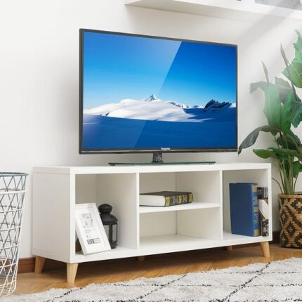 Sawyers Modern TV Stands for up 55" TV (White)
